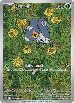 'Pokemon - 'Nymble 096/094  - Holofoil ME02 Phantasmal Flames - Illustration Rare