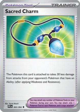 'Pokemon - 'Sacred Charm 093/094  ME02 Phantasmal Flames - Uncommon