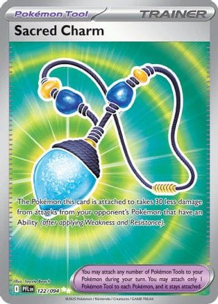 'Pokemon - 'Sacred Charm 122/094  - Holofoil ME02 Phantasmal Flames - Ultra Rare