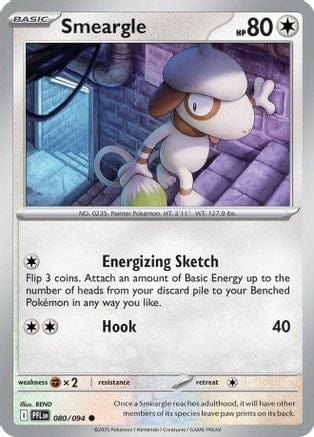 'Pokemon - 'Smeargle 080  ME02 Phantasmal Flames - Common