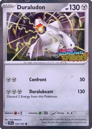 'Pokemon - 'Duraludon (Surging Sparks) 129  - Holofoil Miscellaneous Cards & Products - Common