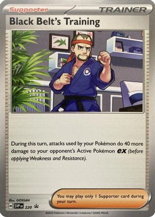 'Pokemon - 'Black Belt's Training 220  SV Scarlet & Violet Promo Cards - Promo