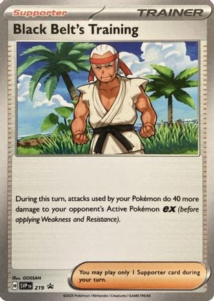 'Pokemon - 'Black Belt's Training 219  SV Scarlet & Violet Promo Cards - Promo