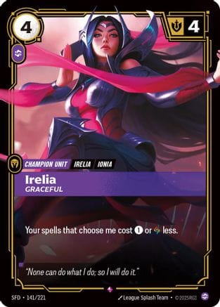 Irelia - Graceful (141/221) - Spiritforged Foil