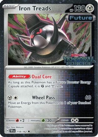 'Pokemon - 'Iron Treads (Temporal Forces Stamped) 118  - Holofoil Miscellaneous Cards & Products - Uncommon
