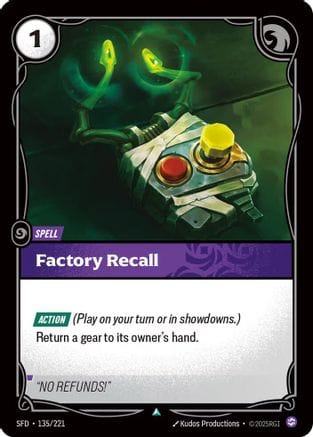 Factory Recall (135/221) - Spiritforged Foil