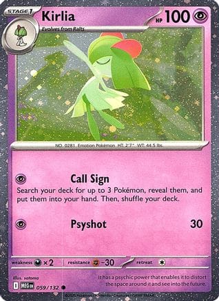 'Pokemon - 'Kirlia (Cosmos Holo) 059  - Holofoil Miscellaneous Cards & Products - Common