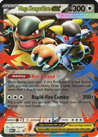 'Pokemon - 'Mega Kangaskhan ex 025  - Holofoil ME Mega Evolution Promo - Promo