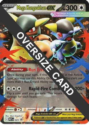 'Pokemon - 'Mega Kangaskhan ex 025  - Holofoil Jumbo Cards - Promo
