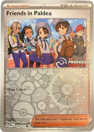 'Pokemon - 'Friends in Paldea 109/131  - Reverse Holofoil Professor Program Promos - Common