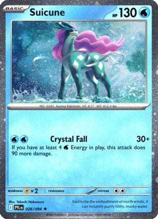 'Pokemon - 'Suicune (Cosmos Holo) 026  - Holofoil Miscellaneous Cards & Products - Rare