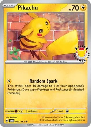 'Pokemon - 'Pikachu (Pokemon Day 2026) 051  - Holofoil Miscellaneous Cards & Products - Common