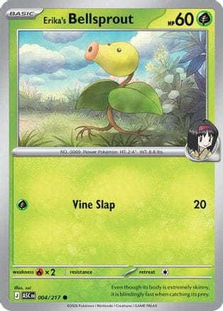 'Pokemon - 'Erika's Bellsprout 004  - Reverse Holofoil ME Ascended Heroes - Common