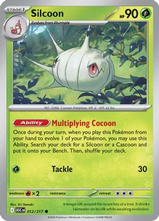 'Pokemon - 'Silcoon 012  ME Ascended Heroes - Common