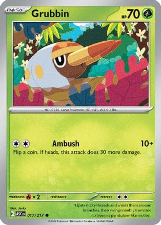 'Pokemon - 'Grubbin 017  ME Ascended Heroes - Common