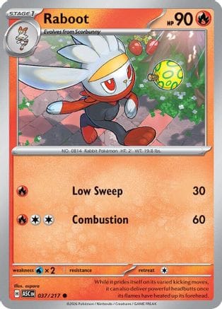 'Pokemon - 'Raboot 037  ME Ascended Heroes - Common