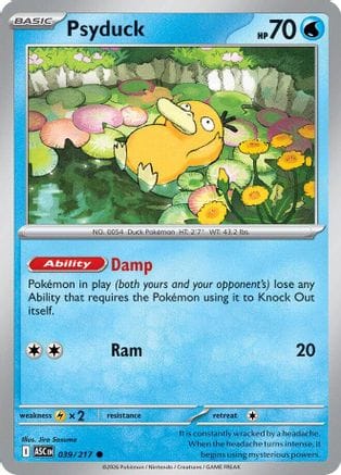 'Pokemon - 'Psyduck 039/217  ME Ascended Heroes - Common