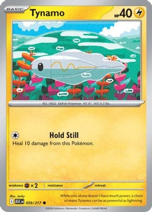 'Pokemon - 'Tynamo 059  - Reverse Holofoil ME Ascended Heroes - Common