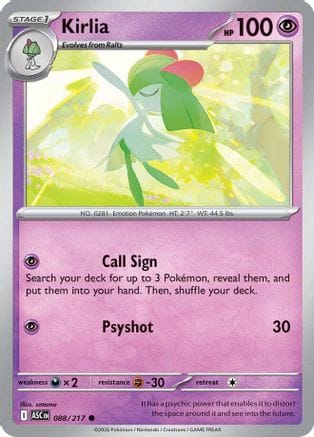 'Pokemon - 'Kirlia 088  ME Ascended Heroes - Common