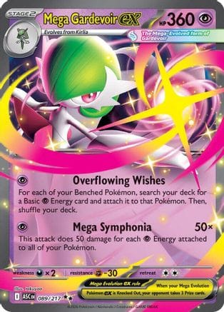 'Pokemon - 'Mega Gardevoir ex 089  - Holofoil ME Ascended Heroes - Double Rare