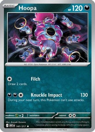 'Pokemon - 'Hoopa 141  - Holofoil ME Ascended Heroes - Rare