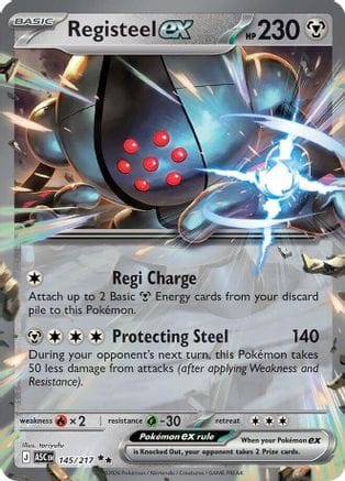 'Pokemon - 'Registeel ex 145  - Holofoil ME Ascended Heroes - Double Rare