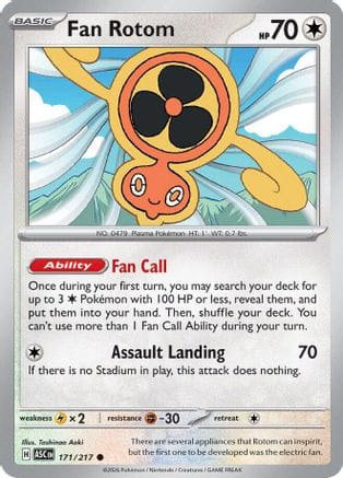 'Pokemon - 'Fan Rotom 171/217  ME Ascended Heroes - Common