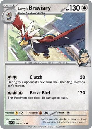 'Pokemon - 'Larry's Braviary 174  ME Ascended Heroes - Uncommon