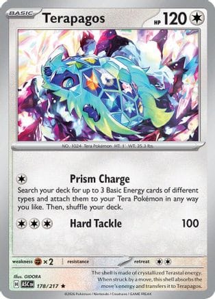 'Pokemon - 'Terapagos 178  - Reverse Holofoil ME Ascended Heroes - Rare