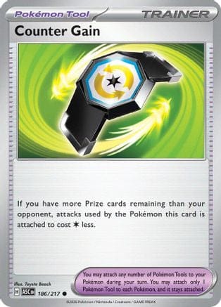 'Pokemon - 'Counter Gain 186/217  ME Ascended Heroes - Common