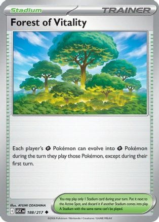 'Pokemon - 'Forest of Vitality 188  ME Ascended Heroes - Uncommon