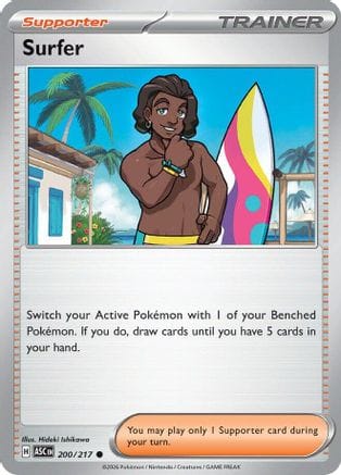 'Pokemon - 'Surfer 200/217  ME Ascended Heroes - Common