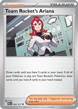 'Pokemon - 'Team Rocket's Ariana 202  ME Ascended Heroes - Uncommon