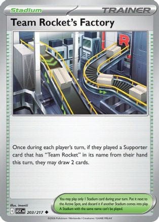 'Pokemon - 'Team Rocket's Factory 203  ME Ascended Heroes - Uncommon