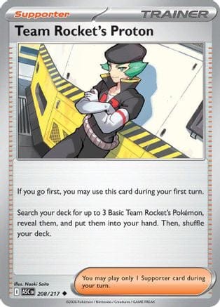'Pokemon - 'Team Rocket's Proton 208  ME Ascended Heroes - Uncommon