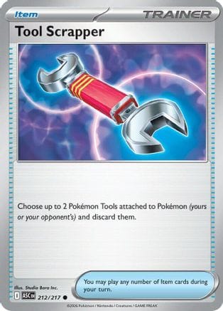 'Pokemon - 'Tool Scrapper 212  - Reverse Holofoil ME Ascended Heroes - Common