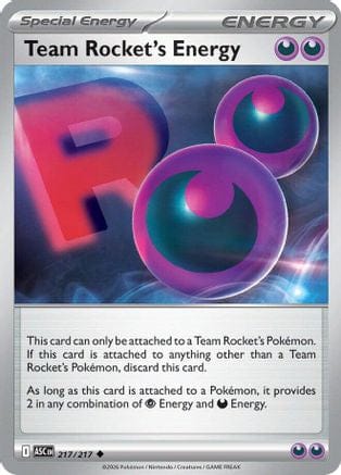 'Pokemon - 'Team Rocket's Energy 217  ME Ascended Heroes - Uncommon