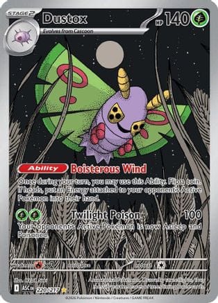 'Pokemon - 'Dustox 220/217  - Holofoil ME Ascended Heroes - Illustration Rare