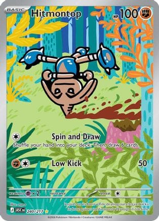 'Pokemon - 'Hitmontop 240/217  - Holofoil ME Ascended Heroes - Illustration Rare