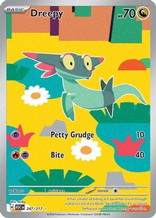 'Pokemon - 'Dreepy 247/217  - Holofoil ME Ascended Heroes - Illustration Rare