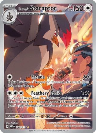 'Pokemon - 'Larry's Staraptor 249/217  - Holofoil ME Ascended Heroes - Illustration Rare
