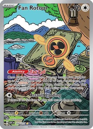 'Pokemon - 'Fan Rotom 250/217  - Holofoil ME Ascended Heroes - Illustration Rare