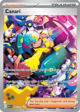 'Pokemon - 'Canari 291/217  - Holofoil ME Ascended Heroes - Special Illustration Rare