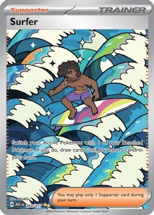 'Pokemon - 'Surfer 293/217  - Holofoil ME Ascended Heroes - Special Illustration Rare