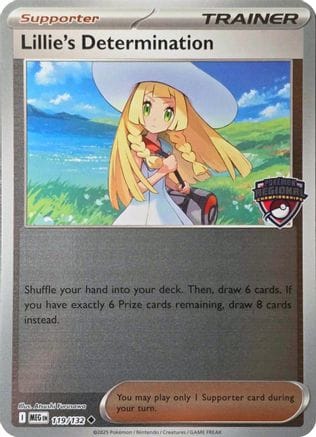 'Pokemon - 'Lillie's Determination (Regional Championships) 119  - Reverse Holofoil League & Championship Cards - Uncommon