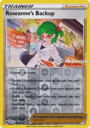 'Pokemon - 'Roseanne's Backup 148  - Reverse Holofoil Professor Program Promos - Uncommon