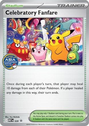 'Pokemon - 'Celebratory Fanfare (Asia Championship Series 24-25) 028  ME Mega Evolution Promo - Promo