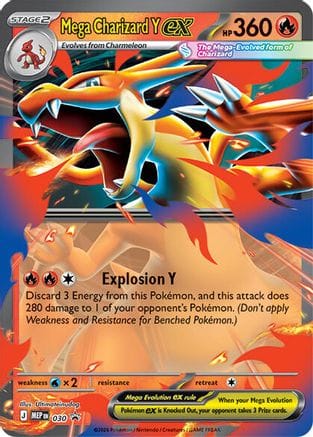 'Pokemon - 'Mega Charizard Y ex 030  - Holofoil ME Mega Evolution Promo - Promo