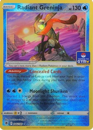 'Pokemon - 'Radiant Greninja 046  - Holofoil League & Championship Cards - Radiant Rare