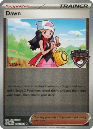 'Pokemon - 'Dawn (Regional Championship) [Staff] 087  - Reverse Holofoil League & Championship Cards - Uncommon